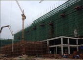 湖南衡陽麗波國際酒店施工現場